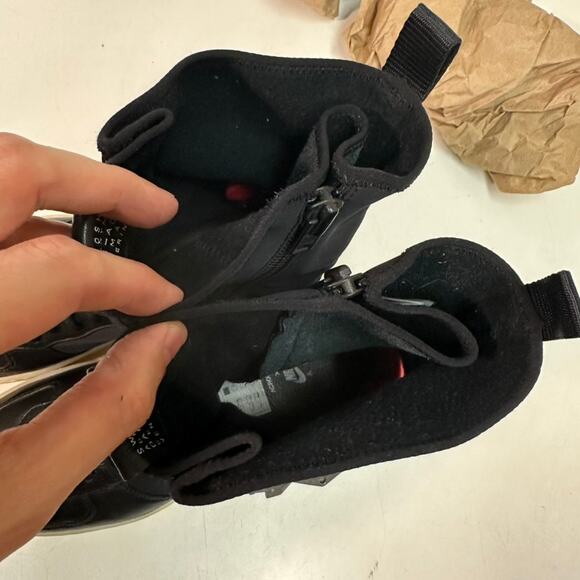 WORN ONCE Nike x Acronym Air Force 1 Downtown Boot Cinch Black Crimson 9.5 - Picture 9 of 11